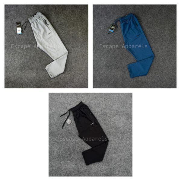 3 pc's combo Mitre Trouser:(Black,Petrol,Lite-ash)