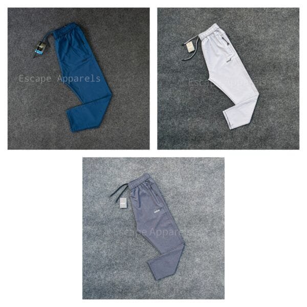 3 pc's combo Mitre Trouser:(Petrol,Off-white,Gray)