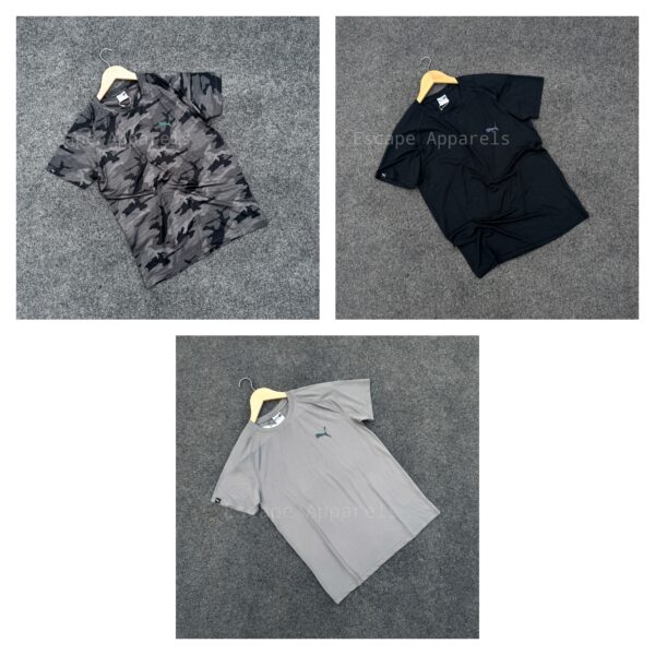 3 pc's combo drycell T-shirt: (Camo,Black,Gray)