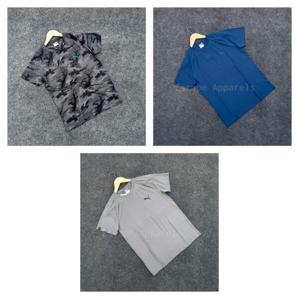 3 pc's combo drycell T-shirt: (Camo,Blue,Gray)
