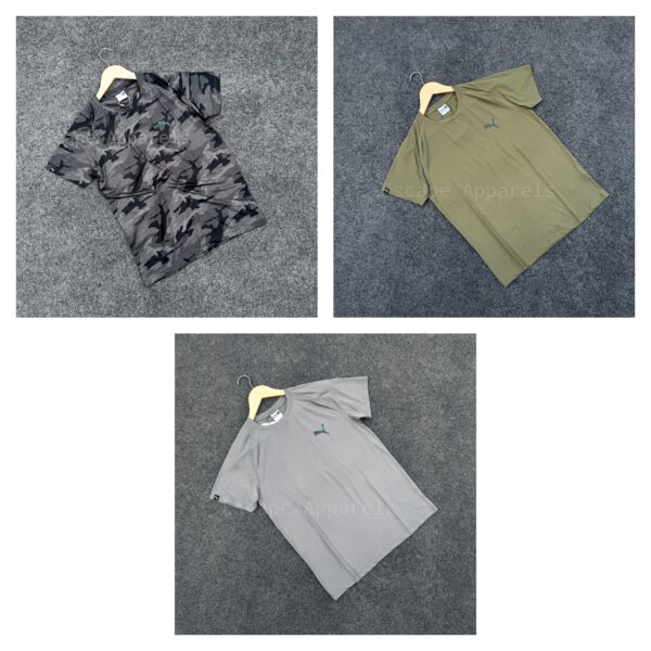 3 pc's combo drycell T-shirt: (Camo,Olive,Gray)