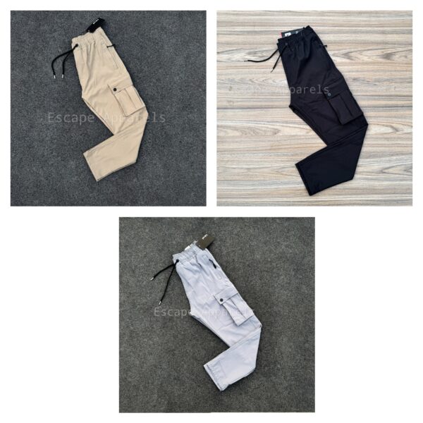 Active Cargo 3 pc's combo:(Cream,Black,Ash)