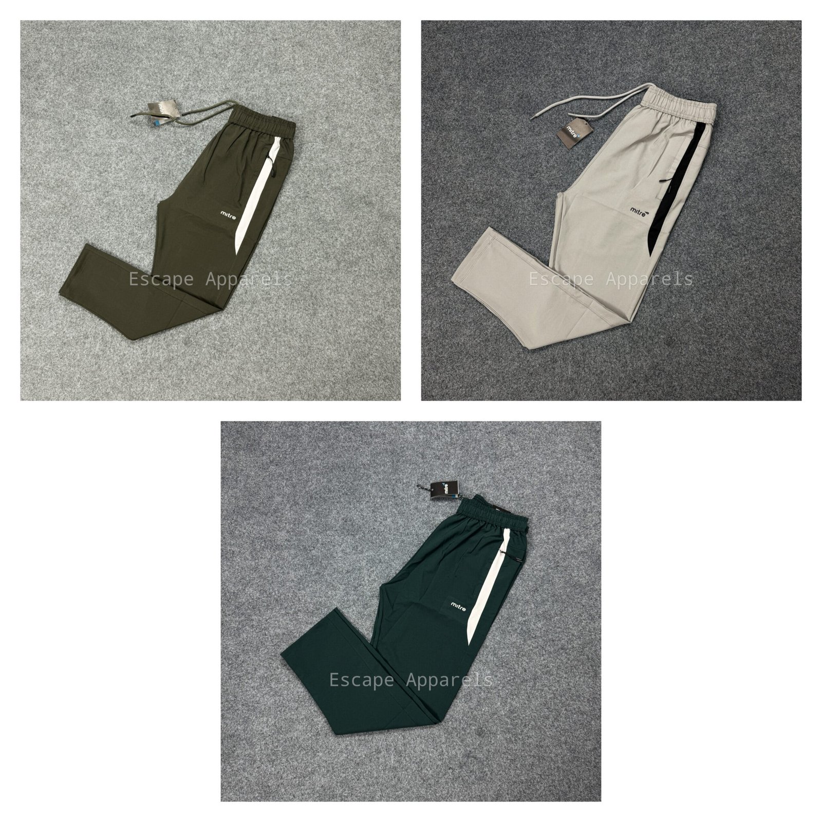 Picsart_25-08-20_20-46-32-411 3 pc's bundle Mitre v-2:(Deep Olive,Bottle Green,Off white) - Image 1