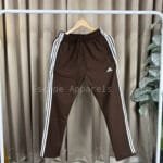 3 Stripe Premium Track Pant: Shadow Brown