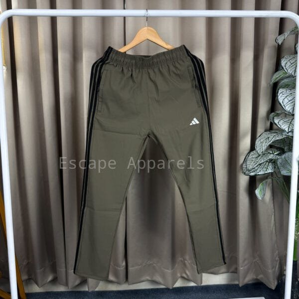 3 Stripe Premium Track Pant: Olive