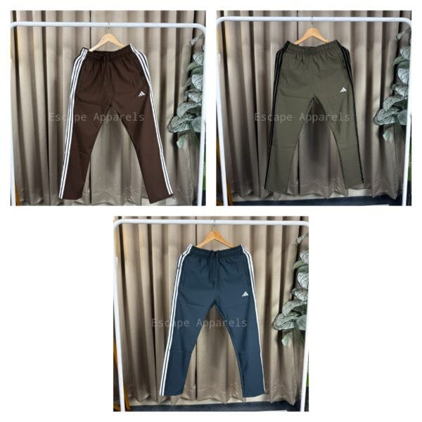 3 pc's bundle Track Pant:(Brown,Olive,Ash)