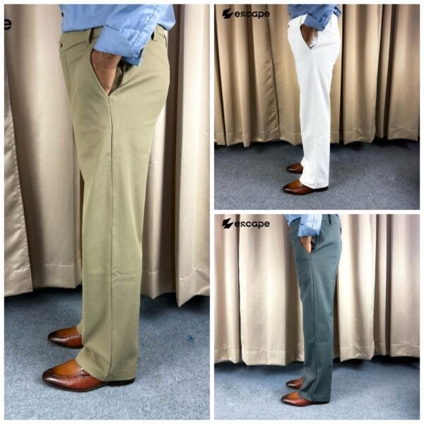 Formal 3 pcs bundle:(Khaki,White,Gray)
