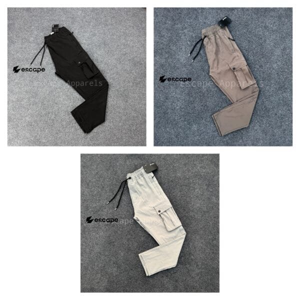 Active Cargo 3 pc's combo:(Black,Chocolate Brown,Ash)