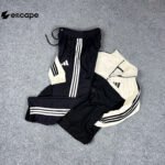 AD/DAS TRACKSUIT: Black&White jacket+Black Trouser