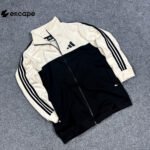 AD/DAS JACKET: OFF WHITE & BLACK