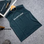Sleeveless T-shirt: Petrol