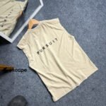 Sleeveless T-shirt: Cream - Image 2