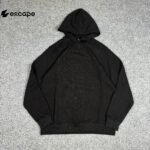 Regular Size Solid Black Hoodie