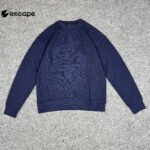 Solid Oversized Sweatshirt: Navy Blue