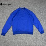 Solid Oversized Sweatshirt: Royal Blue