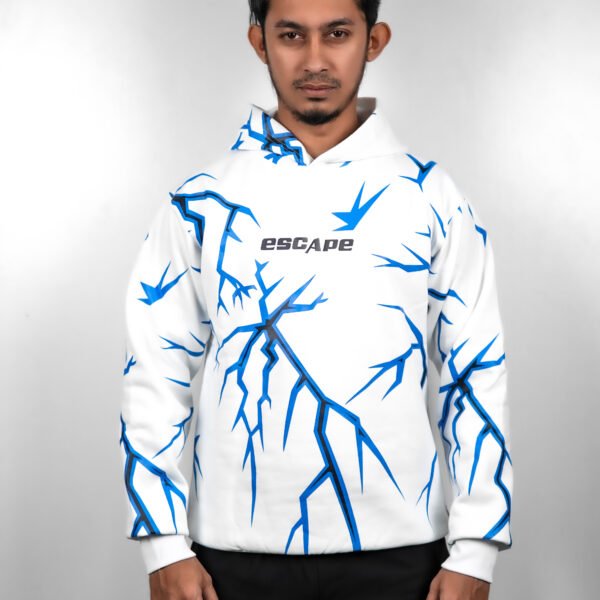 Thunder Hoodie: White