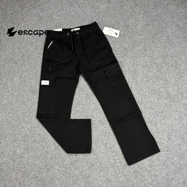 TWILL CARGO: BLACK