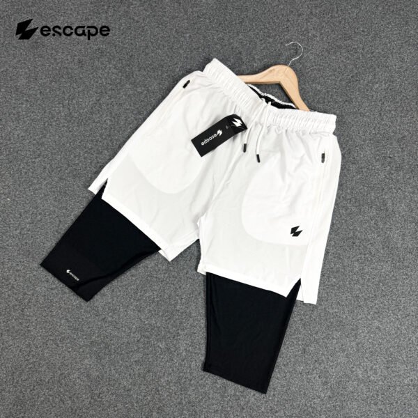 Knee Covered Halal Shorts-White