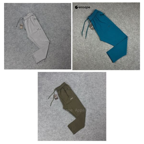 3 pc's combo Mitre Trouser:(Petrol,Gray,Olive)