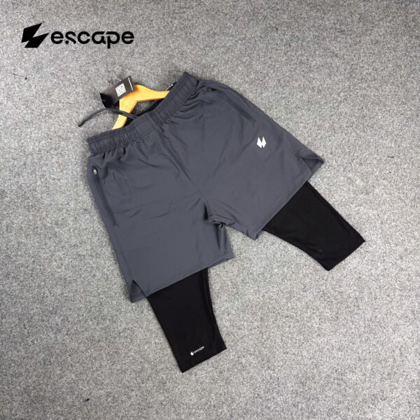Knee Covered Halal Shorts-Gray