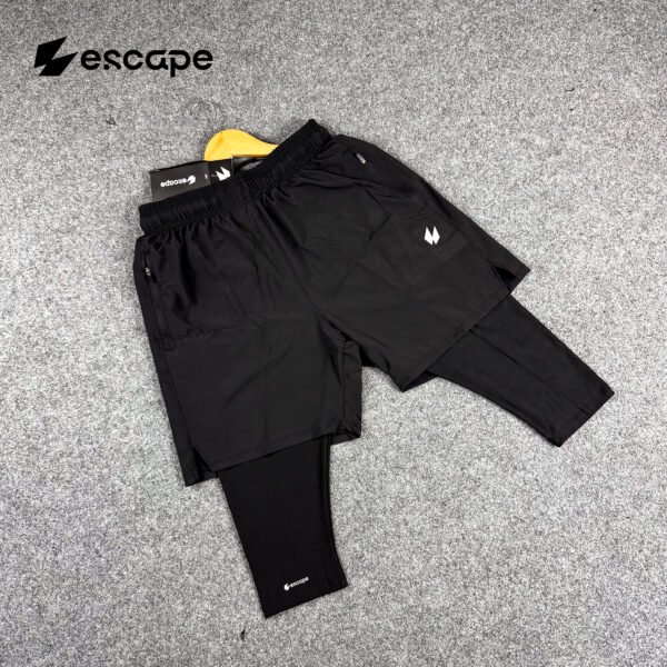 Knee Covered Halal Shorts-Black
