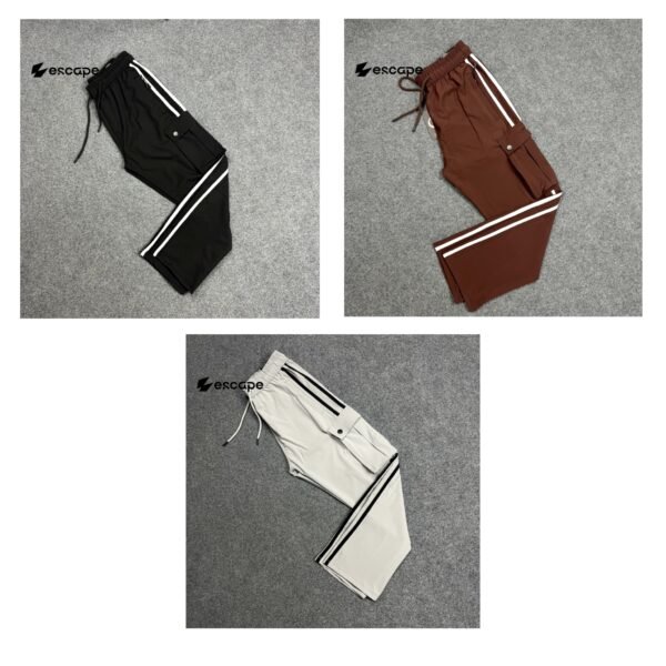 Stripe Cargo 3 pc's Bundle:(Black,Brown,White)