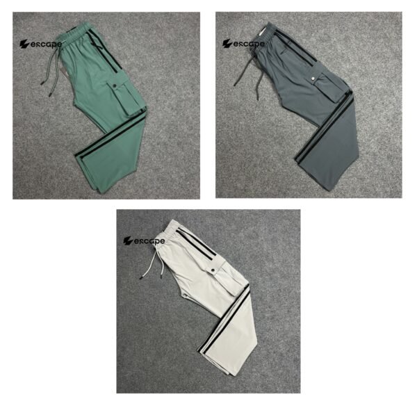 Stripe Cargo 3 pc's Bundle:(Olive,Gray,White)