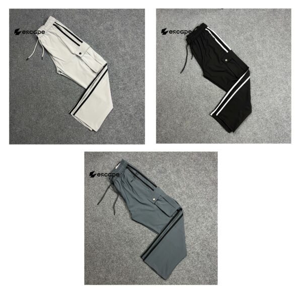Stripe Cargo 3 pc's Bundle:(White,Black,Gray)