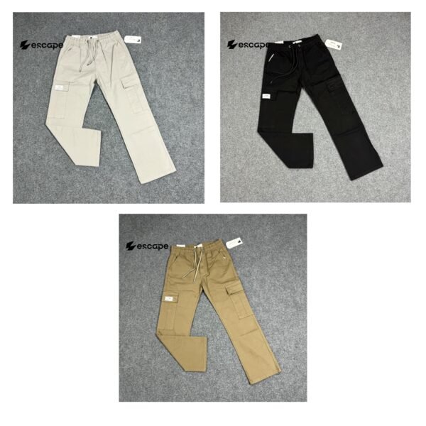 TWILL CARGO 3 PCS Bundle:(Ash,Black,Brown)