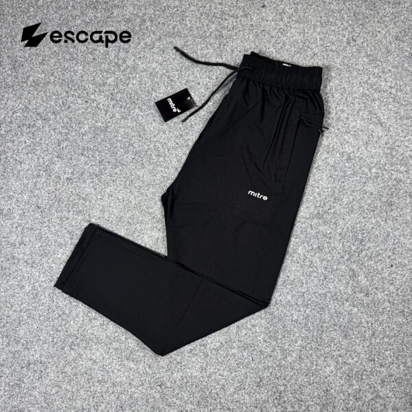 Mitre zipper trouser-Black