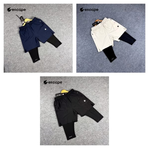 Halal Shorts 3 pc's bundle:(Blue,Cream,Black)