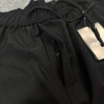 Mitre zipper trouser-Black - Image 2