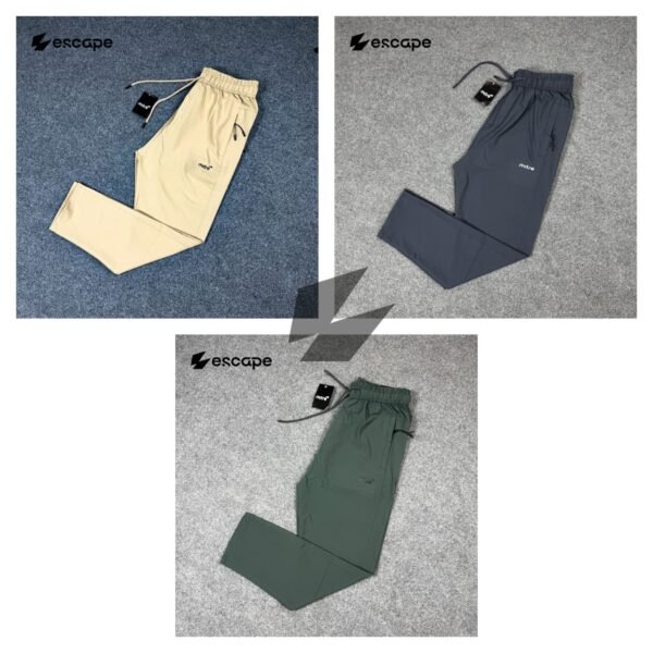 3 pc's combo Mitre Zipper Trouser: (Cream,Gray,Olive)