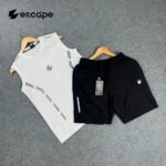 Summer Combo: White Tanktop & Black Shorts