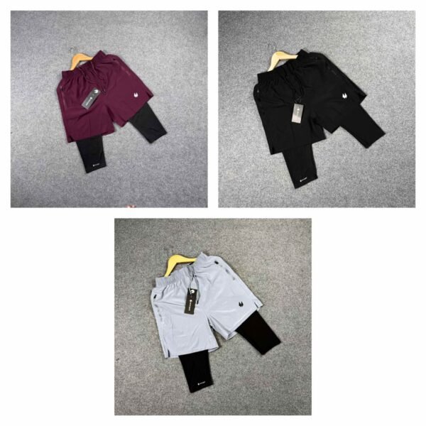 Halal Shorts 3 pc's bundle:(Maroon,Black,Ash)