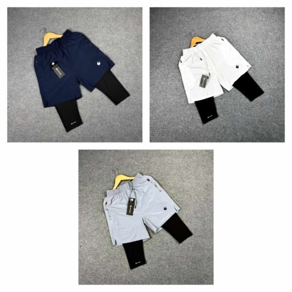 Halal Shorts 3 pc's bundle:(Blue,White,Ash)