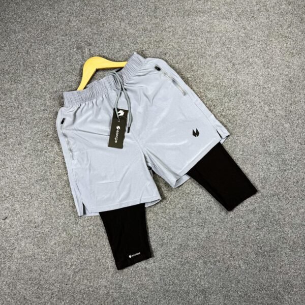 Knee Covered Halal Shorts-Ash