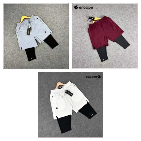 Halal Shorts 3 pc's bundle:(Ash,Maroon,White)