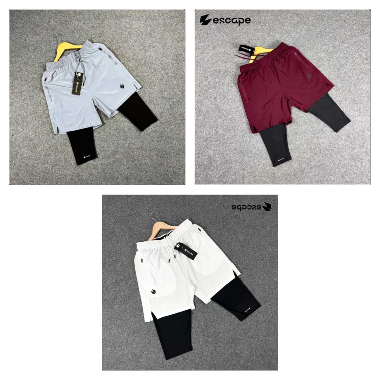 WhatsApp Image 2026-10-19 at 12.21.52 AM (1) Halal Shorts 3 pc's bundle:(Ash,Maroon,White) - Image 1